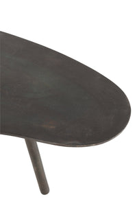 Coffee Table Drop Aluminium/Iron Black Small