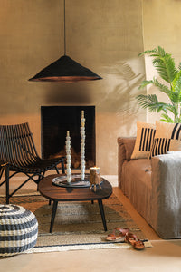 Coffee Table Rectangular Recycle Teak Black