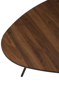 Coffee Table Rounded Triangle Tea Tree Wood Brown