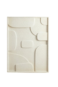 Wall ornament 80x8x60 cm COLINA wood cream