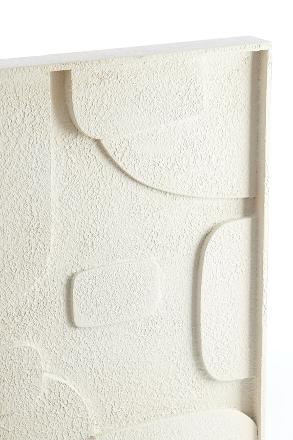 Wall ornament 80x8x60 cm COLINA wood cream