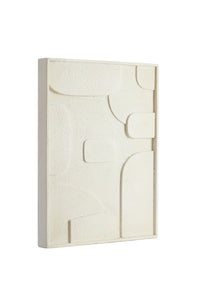Wall ornament 80x8x60 cm COLINA wood cream