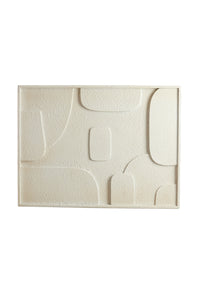 Wall ornament 80x8x60 cm COLINA wood cream