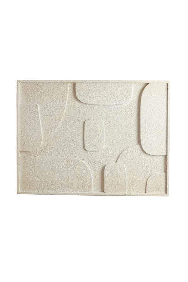 Wall ornament 80x8x60 cm COLINA wood cream
