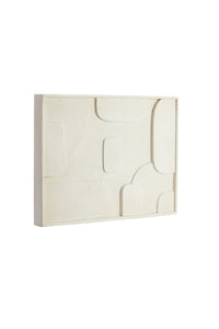 Wall ornament 80x8x60 cm COLINA wood cream