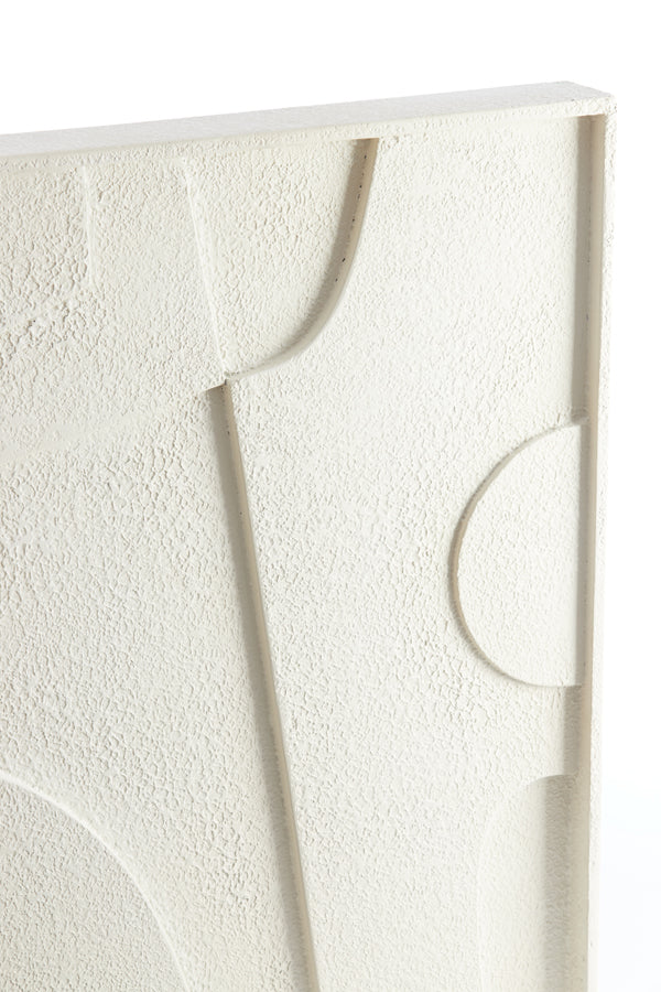 Wall ornament 80x8x60 cm COLINO wood cream