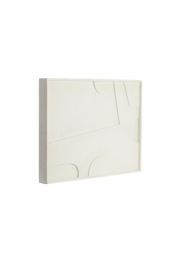 Wall ornament 80x8x60 cm COLINO wood cream