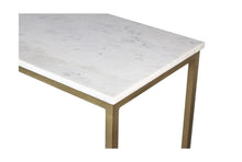 Afbeelding in Gallery-weergave laden, Console tafel Marseille - 100x35x75 - Wit/goud - Marmer/metaal
