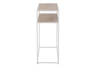 Console Zigzag Wood/Metal Natural/White