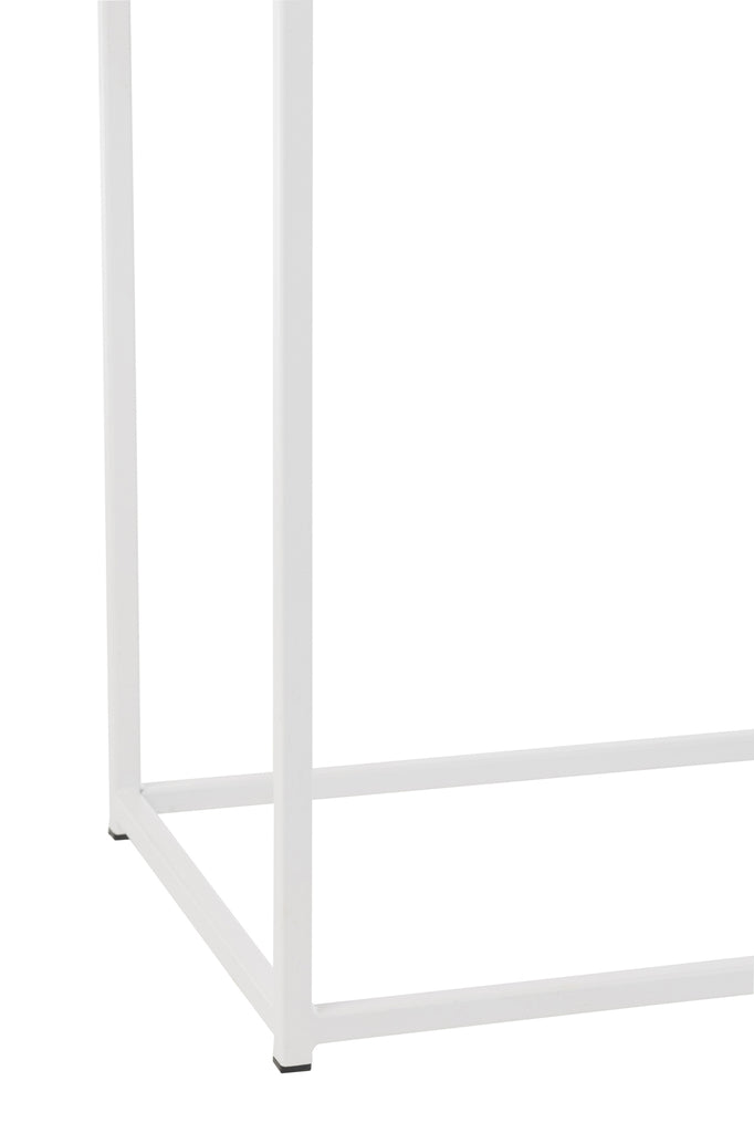 Console Zigzag Wood/Metal Natural/White