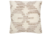 Cushion Ethnic Cross Wool/Cotton Cream/Beige