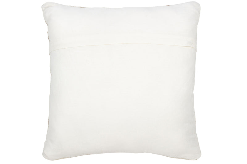 Cushion Ethnic Cross Wool/Cotton Cream/Beige