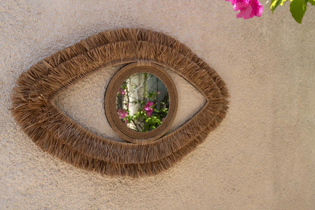 De Raffia Oogspiegel - Naturel - M