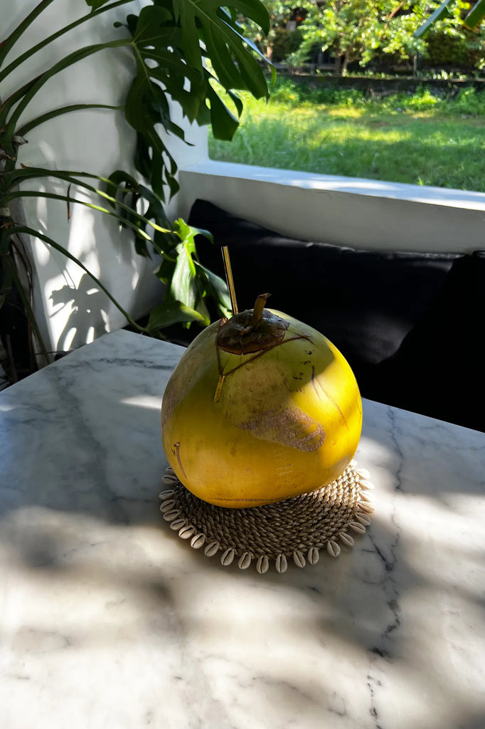De Zeegras Shell Pan Coaster - Naturel