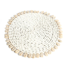 Afbeelding in Gallery-weergave laden, De Seagrass Shell Pannenonderzetter - Wit
