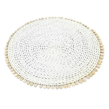 Afbeelding in Gallery-weergave laden, De Seagrass Shell Placemat - Wit
