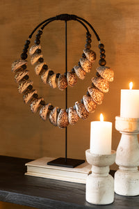 Decoration On Stand Shell Black