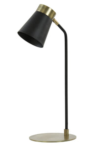 Desk lamp 22x20x55 cm BRAJA matt black-antique bronze