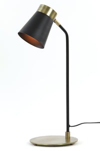 Desk lamp 22x20x55 cm BRAJA matt black-antique bronze