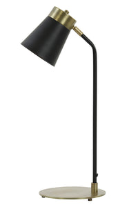 Desk lamp 22x20x55 cm BRAJA matt black-antique bronze