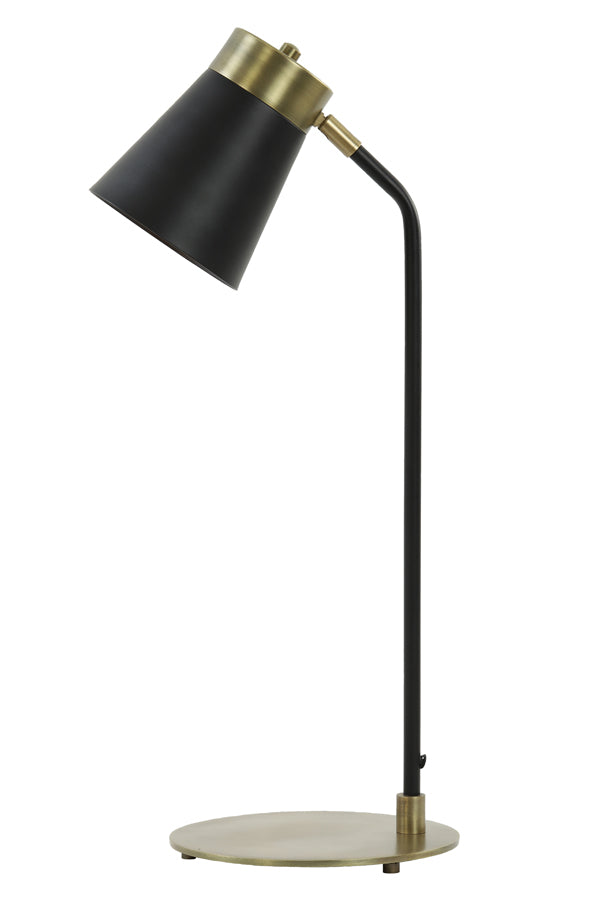 Desk lamp 22x20x55 cm BRAJA matt black-antique bronze