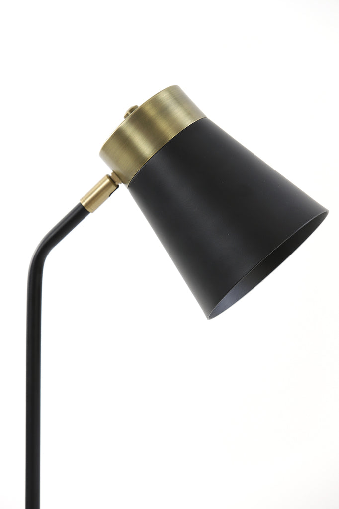 Desk lamp 22x20x55 cm BRAJA matt black-antique bronze