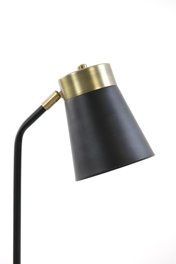 Desk lamp 22x20x55 cm BRAJA matt black-antique bronze