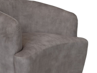 Draai fauteuil -  Wit/zwart - Adore 01 - Velours/metaal