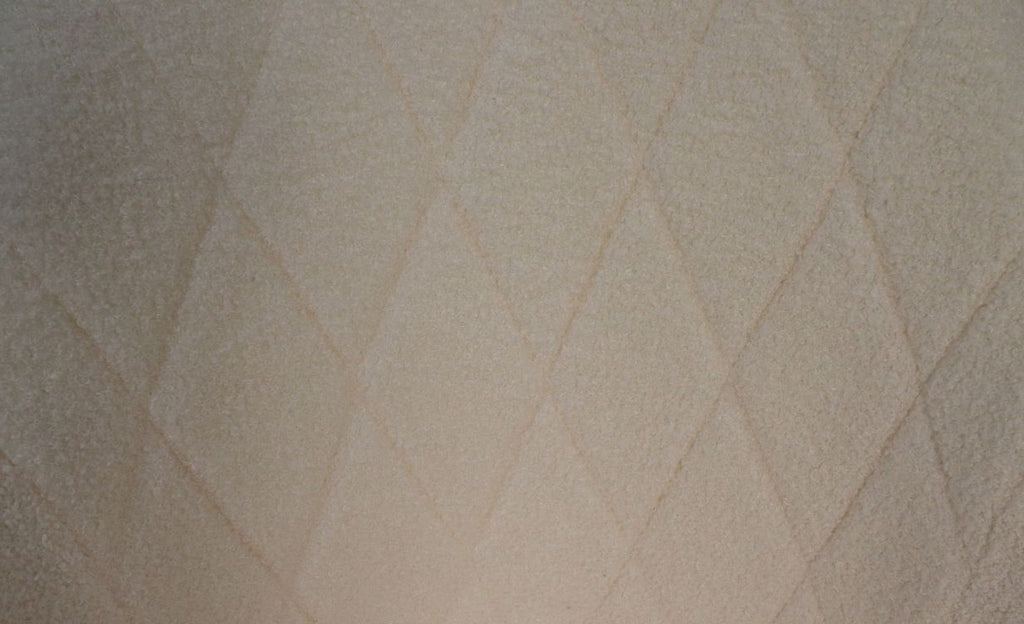 Eetkamerstoel Demi - Creme/zwart - Teddy/metaal - Set van 2