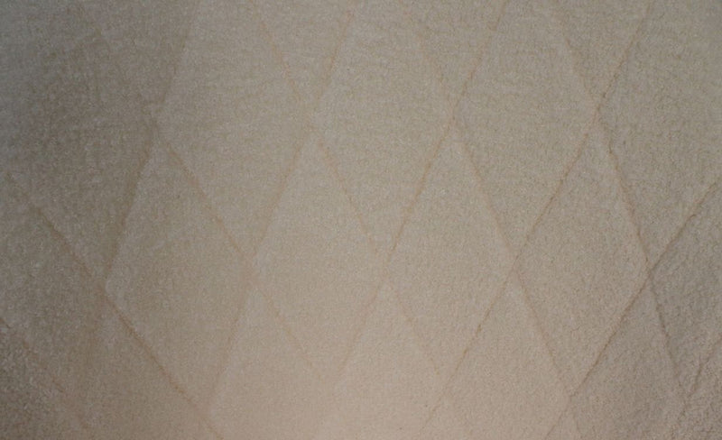 Eetkamerstoel Demi - Creme/zwart - Teddy/metaal - Set van 2
