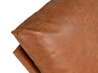 Eetkamerstoel Miami - 95x65x95 - Cognac/zwart - Leer/zwart