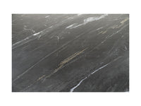 Eettafel ovaal marmer - 180x100x76 - Zwart - Marmer/metaal