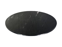 Eettafel rond marmer - ø90x77 - Zwart - Marmer/metaal