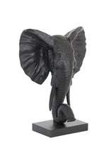 Afbeelding in Gallery-weergave laden, Ornament 38,5x19,5x49 cm ELEPHANT matt black
