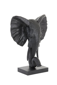 Ornament 38,5x19,5x49 cm ELEPHANT matt black
