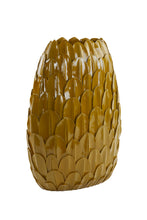 Afbeelding in Gallery-weergave laden, Vase deco 37x23x50 cm FEDER ocher yellow
