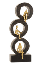 Afbeelding in Gallery-weergave laden, Figure 3 Thinkers Rings Mango Wood/Aluminium Black/Gold
