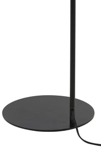 Floor lamp 45x28x160 cm RAKEL matt black+smoked
