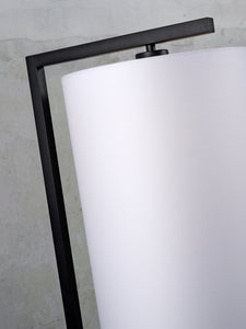 Floor lamp iron/black Boston h.160cm/shade 25x45cm - black