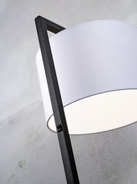 Floor lamp iron/black Boston h.160cm/shade 32x20cm - black