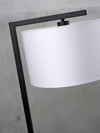 Floor lamp iron/black Boston h.160cm/shade 32x20cm - black