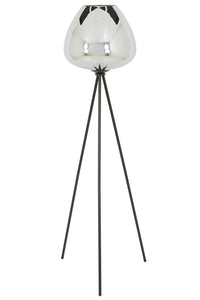 Floor lamp tripod 42x146 cm MAYSON smoked glass+matt black