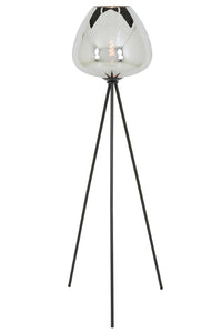 Floor lamp tripod 42x146 cm MAYSON smoked glass+matt black