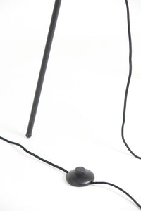 Floor lamp tripod 42x146 cm MAYSON smoked glass+matt black