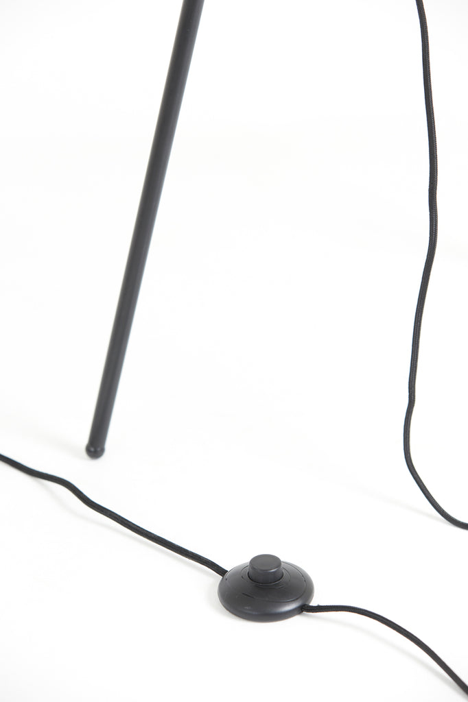 Floor lamp tripod 42x146 cm MAYSON smoked glass+matt black