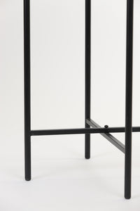 Flower pot deco on stand 26x69 cm CORAZO natural-black