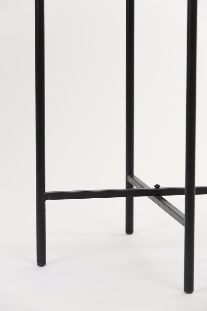 Flower pot deco on stand 26x69 cm CORAZO natural-black