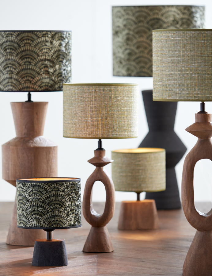 Lamp base 17x44 cm GREGOR wood matt brown