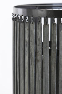 Hanging lamp 45x43 cm GULARO wood matt black