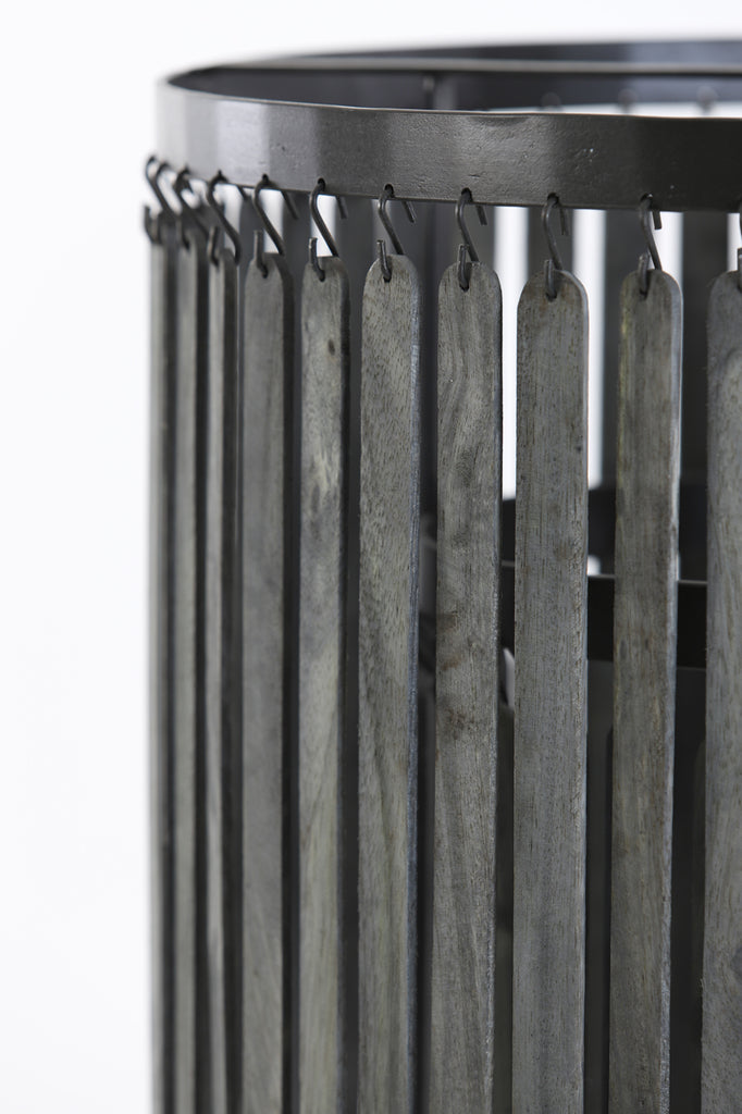 Hanging lamp 45x43 cm GULARO wood matt black